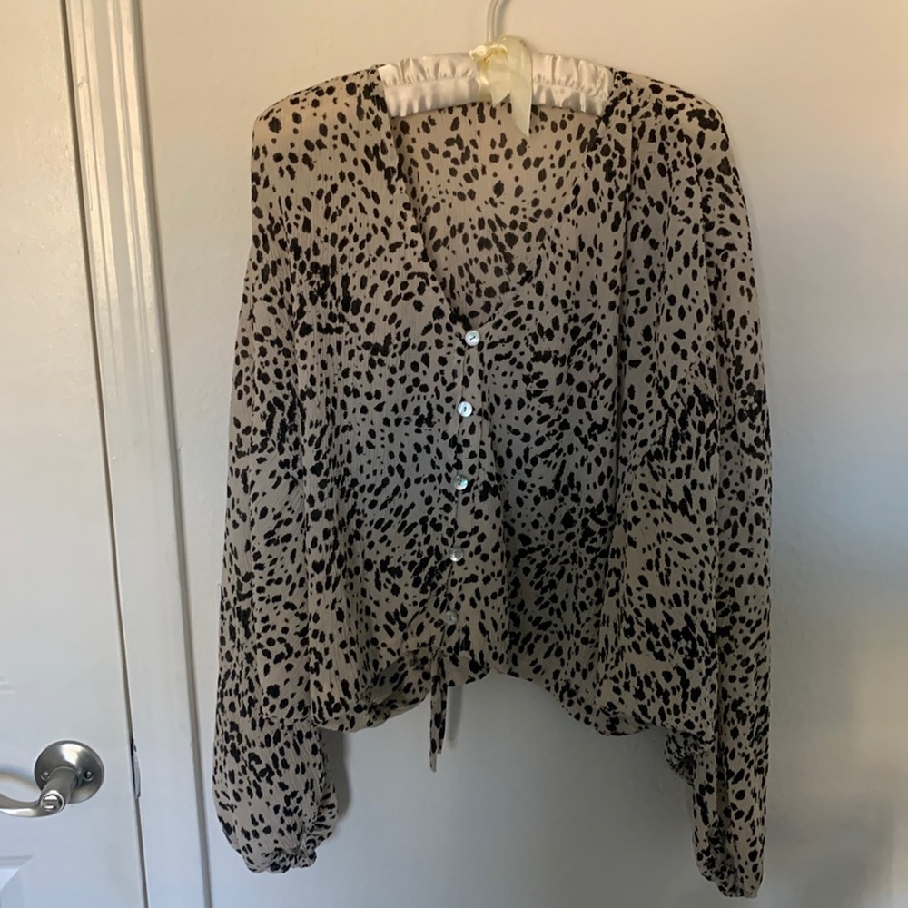 Leopard print blouse